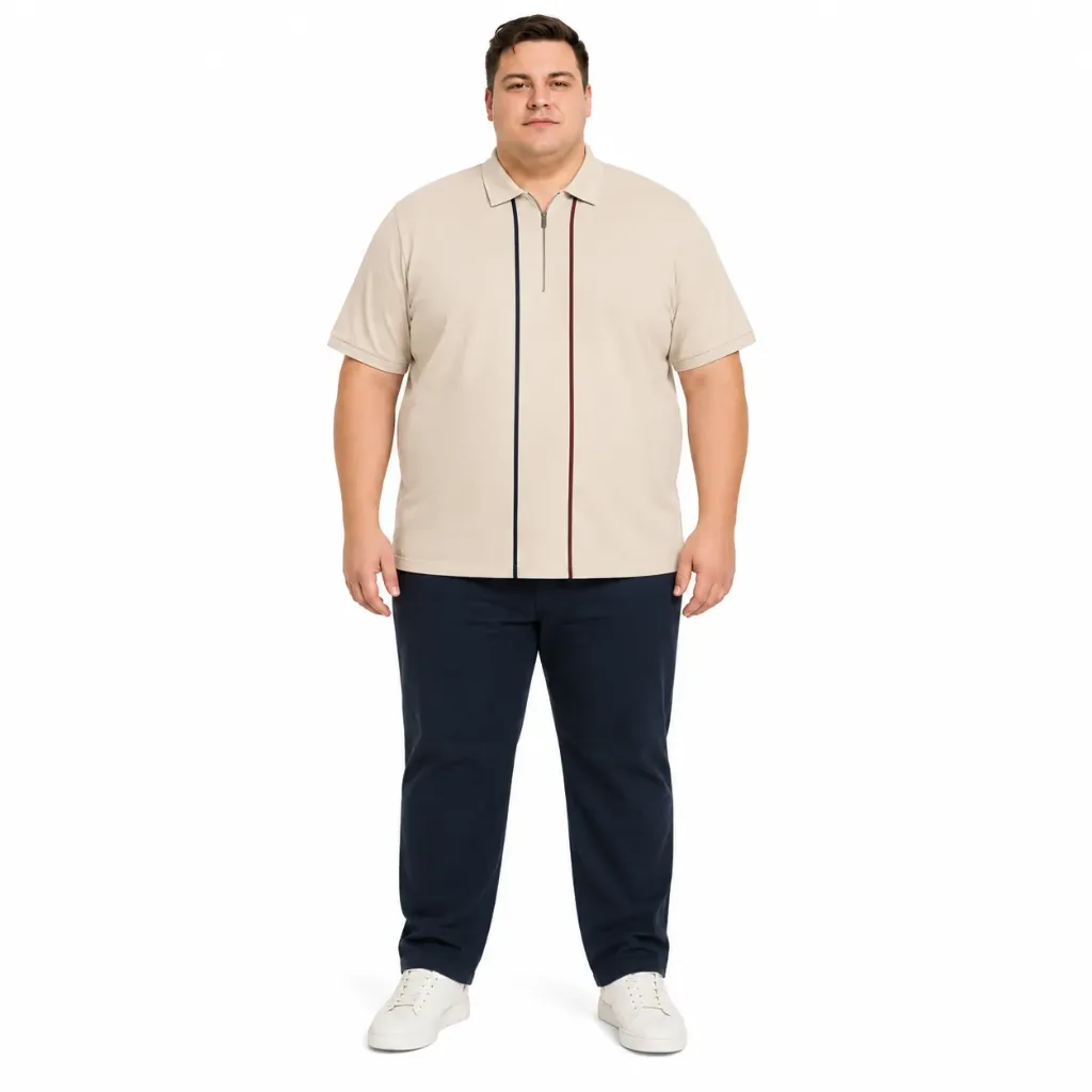 Polo Con Zipper Mode XL - Tallas Grandes - 26580