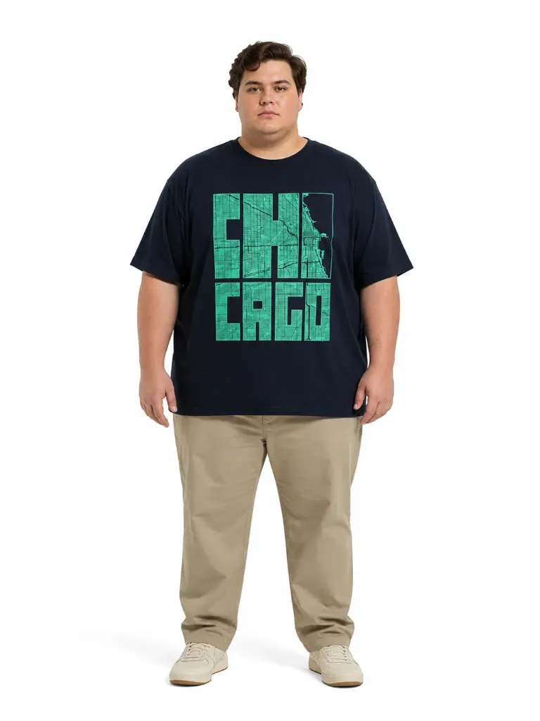 Playera Gráfica Chicago Mode XL - Tallas Grandes - 26116