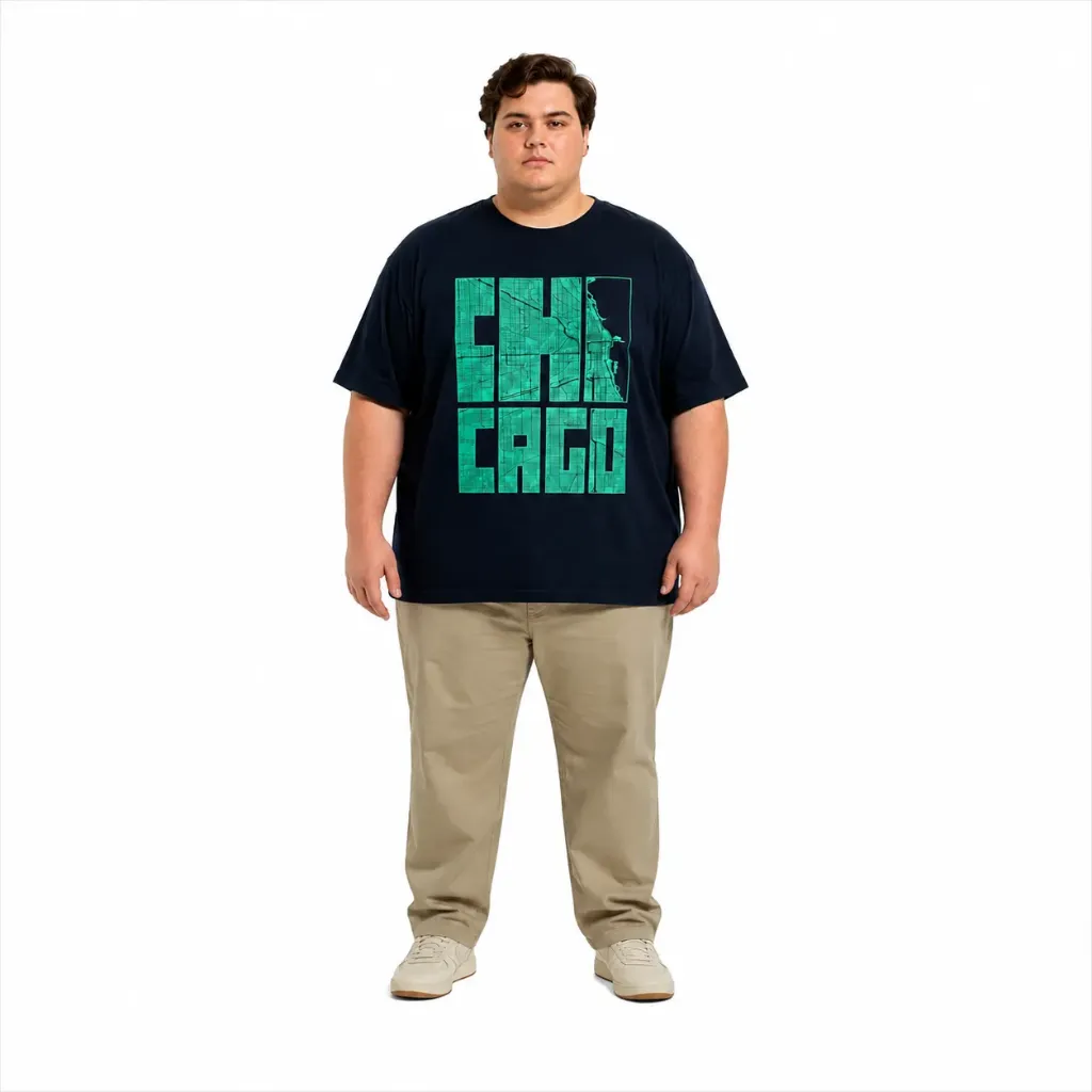 Playera Gráfica Chicago Mode XL - Tallas Grandes - 26116