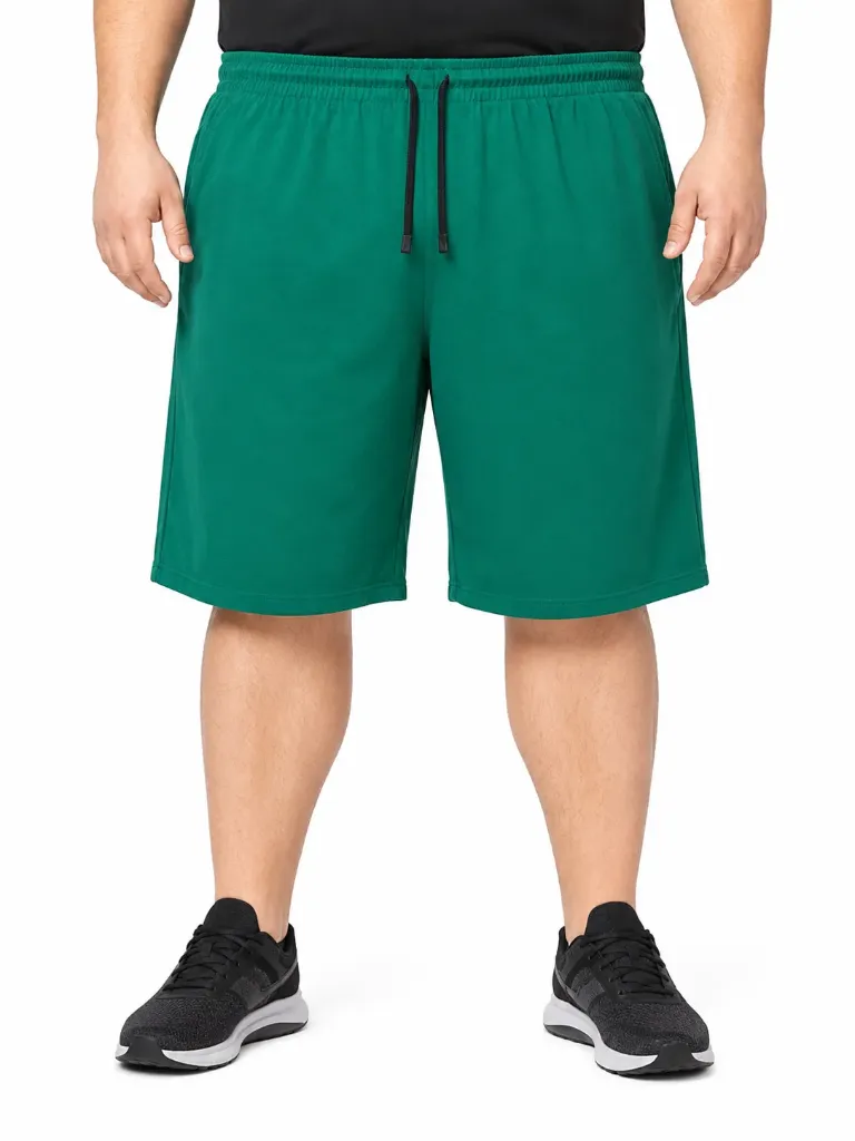 Pantaloneta Deportiva 22" Elástico Tradicional Mode XL - Tallas Grandes - 26510 (Verde, 1XL)
