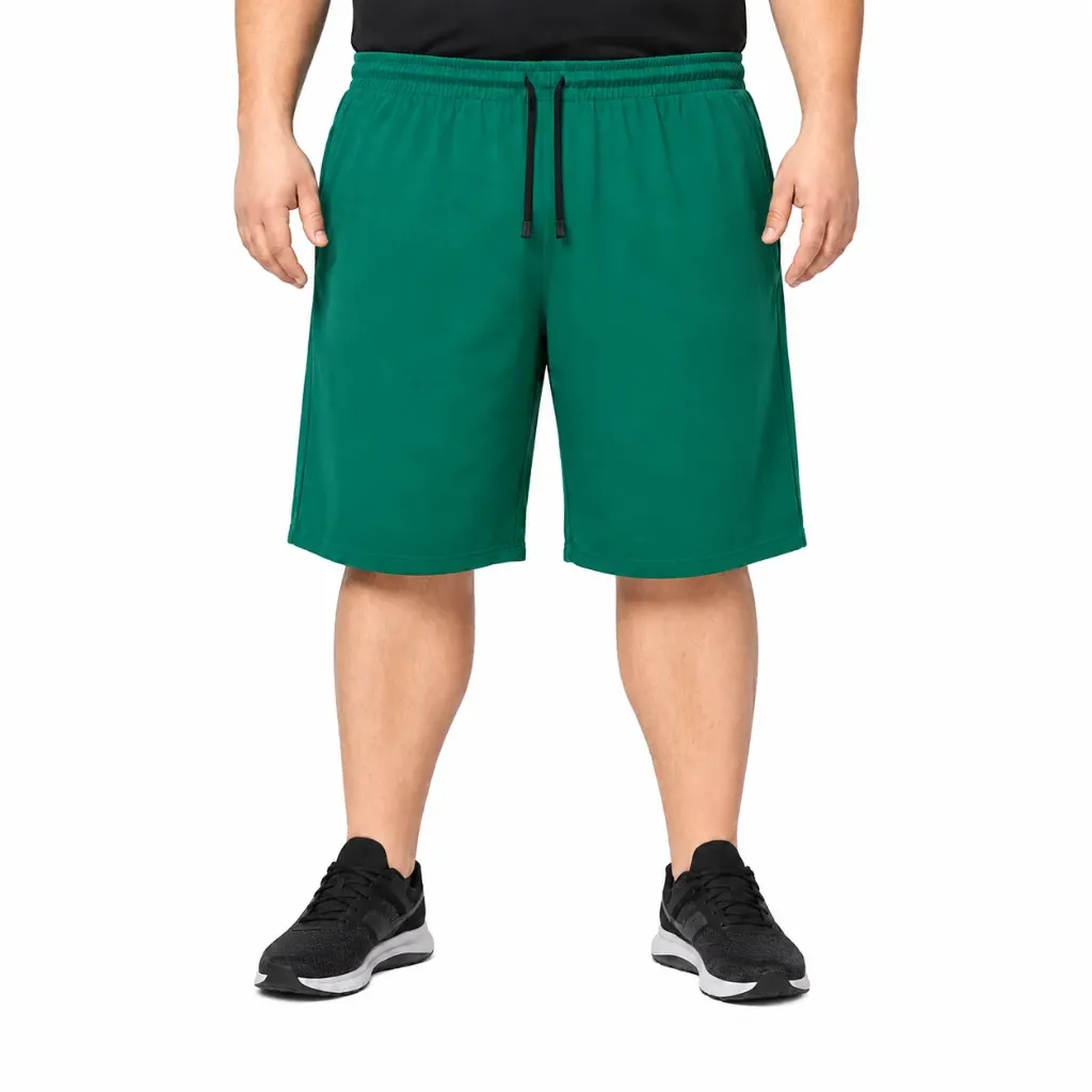 Pantaloneta Deportiva 22" Elástico Tradicional Mode XL - Tallas Grandes - 26510 (Verde, 1XL)