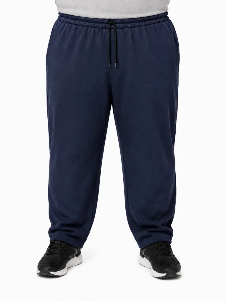 Pants Corte Semi Ajustado Tela Extra Suave Mode XL - Tallas Grandes - 26530 (Azul Oscuro, 1XL)