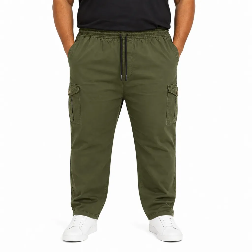 Pantalón Cargo Stretch Cintura Elástico Mode XL - Tallas Grandes - 21912 (40)