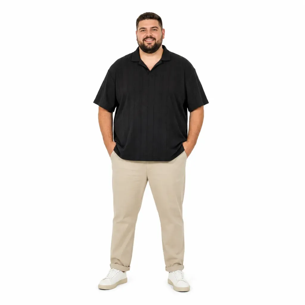 Camisa Polo Texturizada Johnny Deluxe Leisure - Tallas Grandes - HK83284GX (2XL)