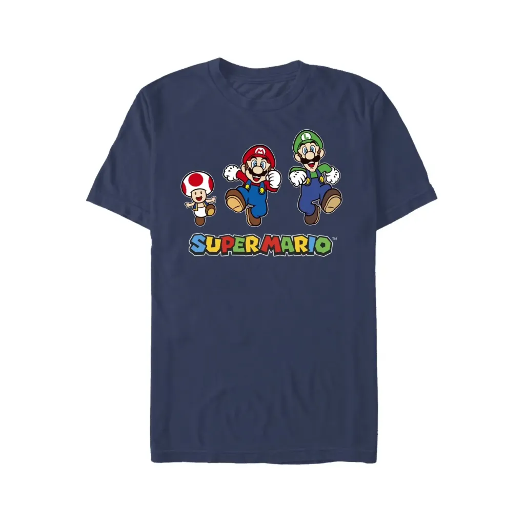 Playera Gráfica Super Mario Y Luigi - Tallas Grandes